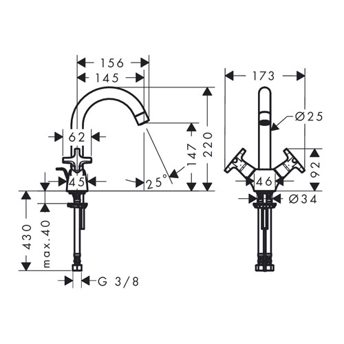��������� ��� �������� Hansgrohe Logis Classic 71270000