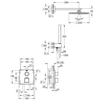 ������� ������� Grohe Grohtherm Cube 34741000