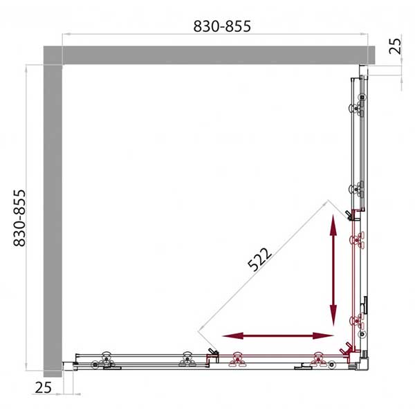 ������� ������ BelBagno SELA-A-2-85-C-Cr