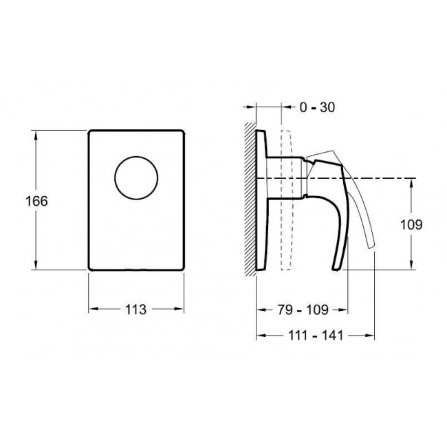 ��������� ��� ����� (������� �����) Jacob Delafon Symbol E98712-CP