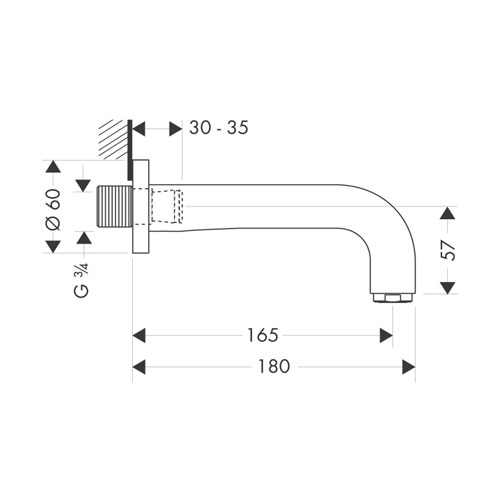 ����� �� ����� Axor Citterio 165�� 39410000