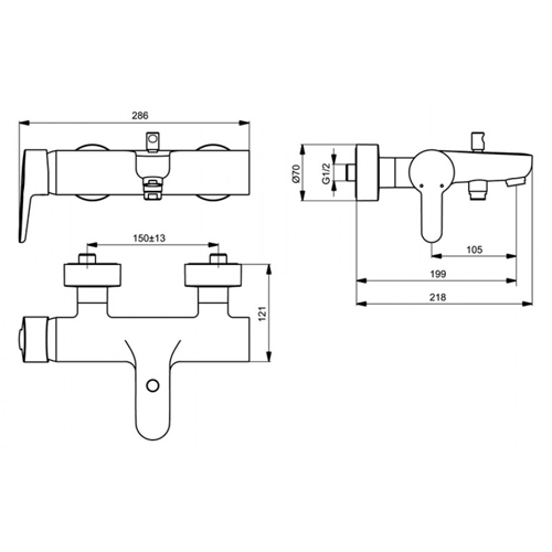 ��������� ��� ����� Ideal Standard Connect B9921AA