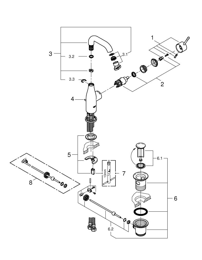 ��������� ��� �������� Grohe Essence 23462001