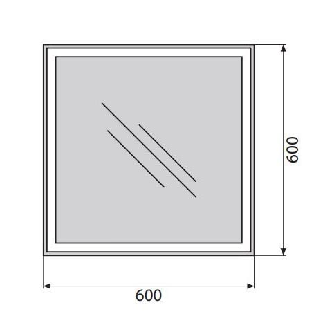 ������� BelBagno Spc 60x60 SPC-GRT-600-600-LED-BTN