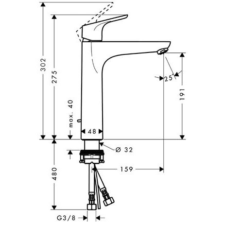 ��������� ��� �������� Hansgrohe Focus E2 31608000