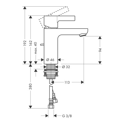 ��������� ��� �������� Hansgrohe Metris S 31060000