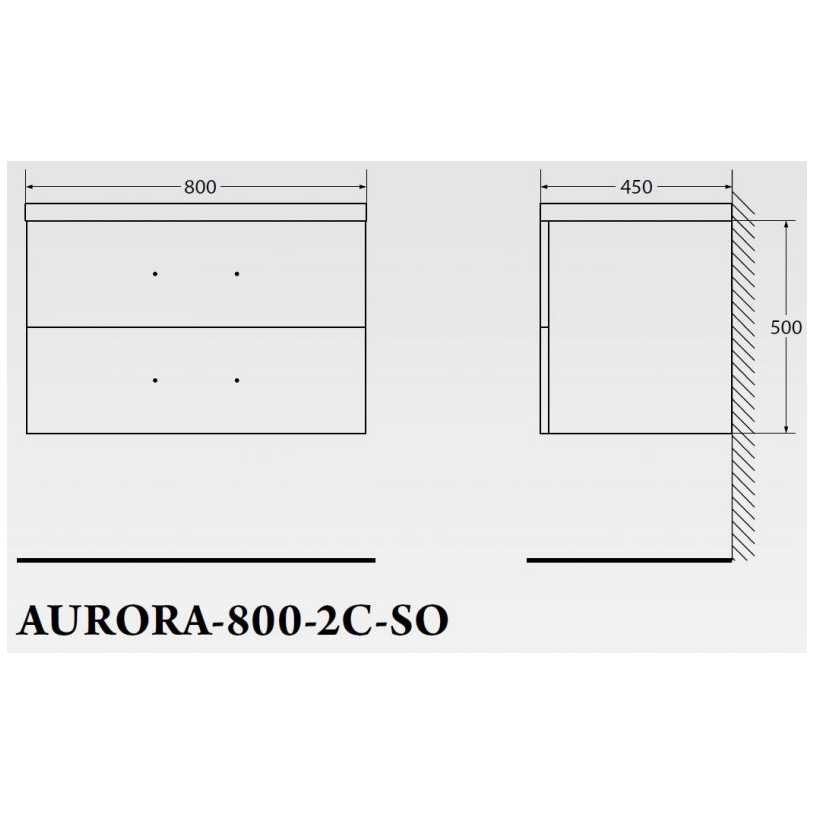 ����� ��� �������� BelBagno AURORA AURORA-900-2C-SO-RT