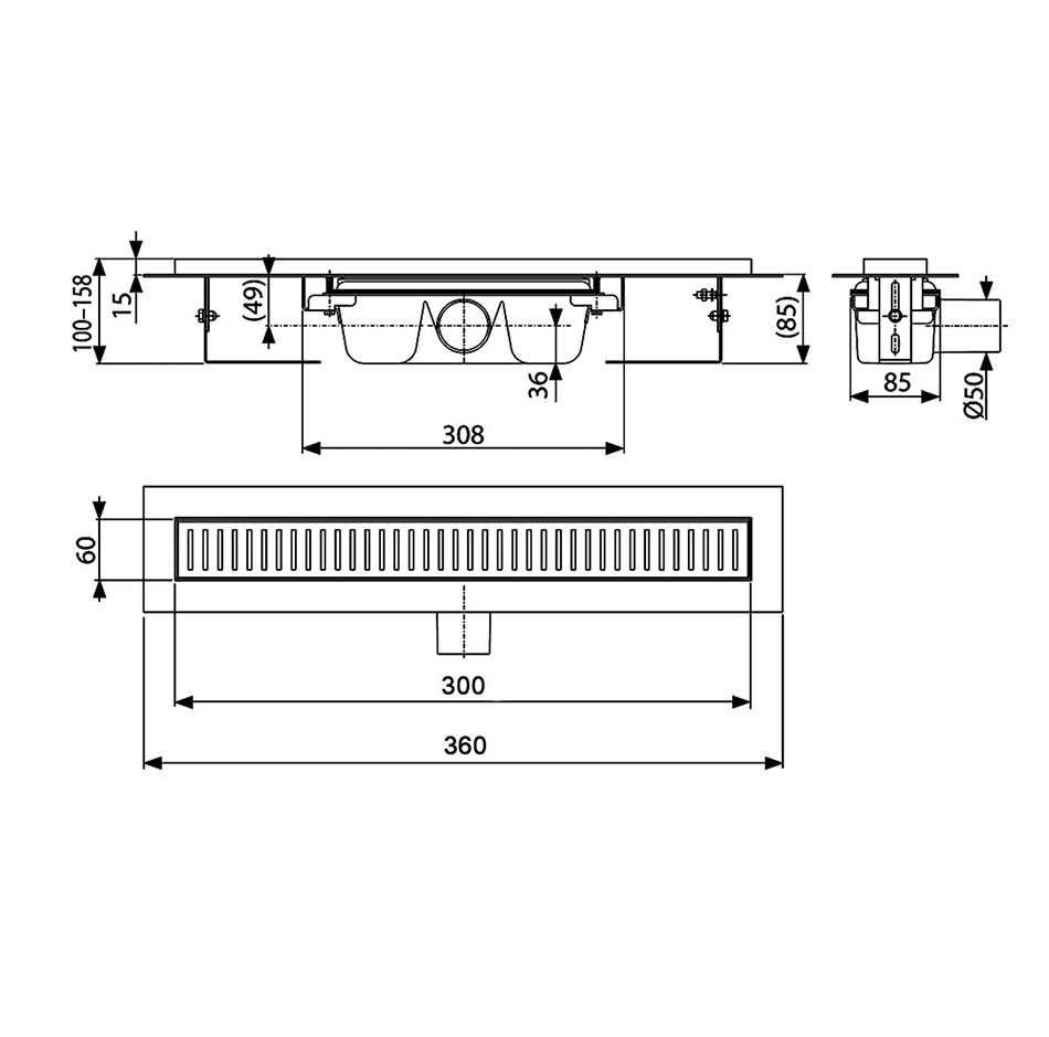 ������� ����� AlcaPlast APZ101-300 Low � �������