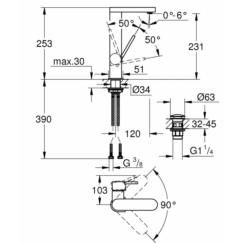��������� ��� �������� Grohe Plus 23873003
