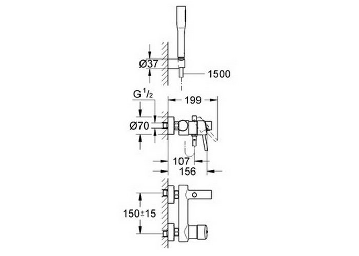 ��������� ��� ����� Grohe Concetto � ������� ���������� 32212001