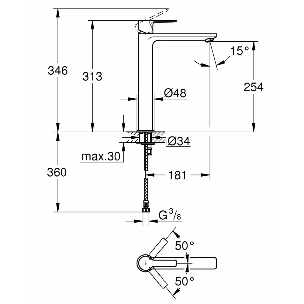 ��������� ��� �������� Grohe Lineare 23405001