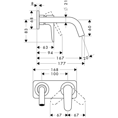 ��������� ��� �������� Axor Citterio M 34112000