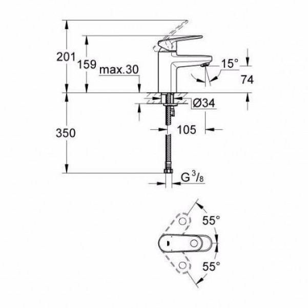 ��������� ��� �������� Grohe Europlus New 33163002