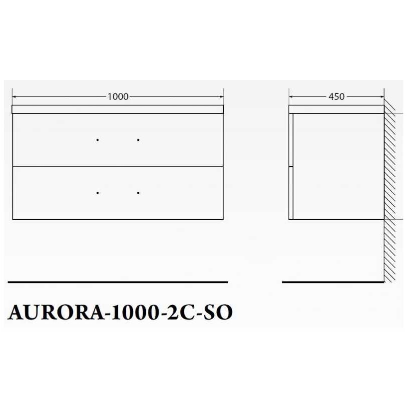 ����� ��� �������� BelBagno AURORA AURORA-1000-2C-SO-PG
