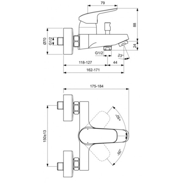 ����� ��� ����� 3 � 1 Ideal Standard Ceraflex BD001AA