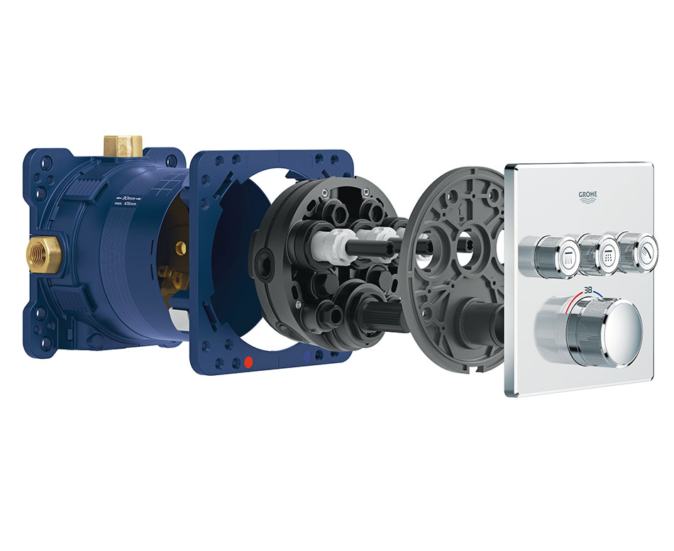 ������������� ������������ ����� GROHE Rapido SmartBox ��� ��������, ���������� � ���������������� ���������� Grohtherm SmartControl 35600000