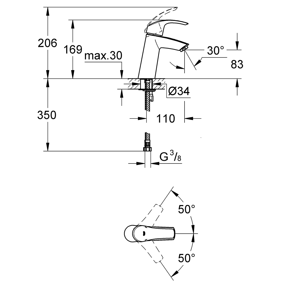 ��������� ��� �������� Grohe Eurosmart 23324001