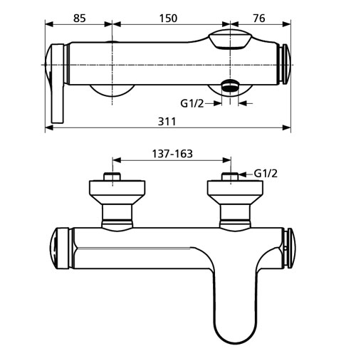 ��������� ��� ����� Ideal Standard Melange A4271AA