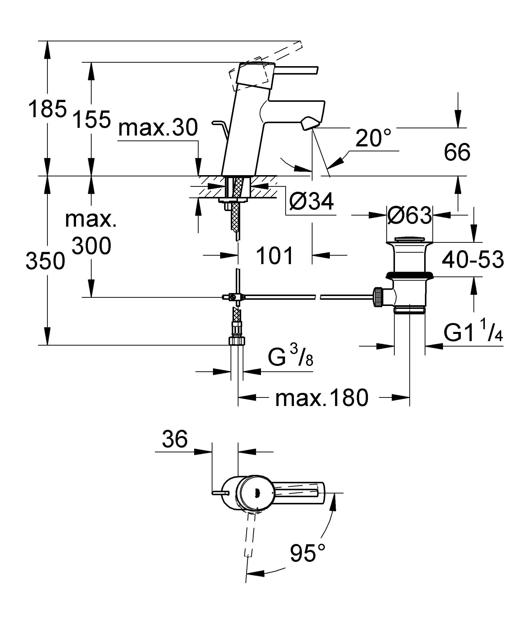 ��������� ��� �������� Grohe Concetto New 2338010E