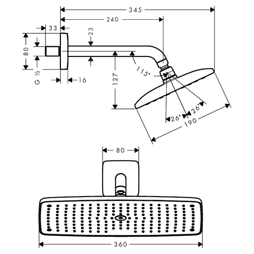 ������� ��� Hansgrohe Raindance E 360 Air 27371000