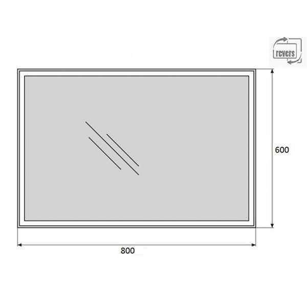 ������� BelBagno Spc 60x80 SPC-GRT-600-800-LED-BTN