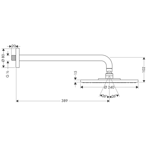 ������� ��� Hansgrohe Raindance S 240 Air 27474000