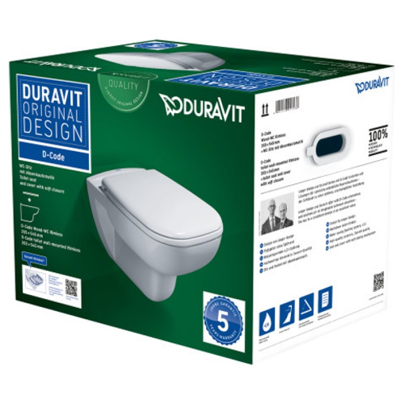 ������ ��������� Duravit D-Code Rimless (� ������� SoftClose) 45700900A1