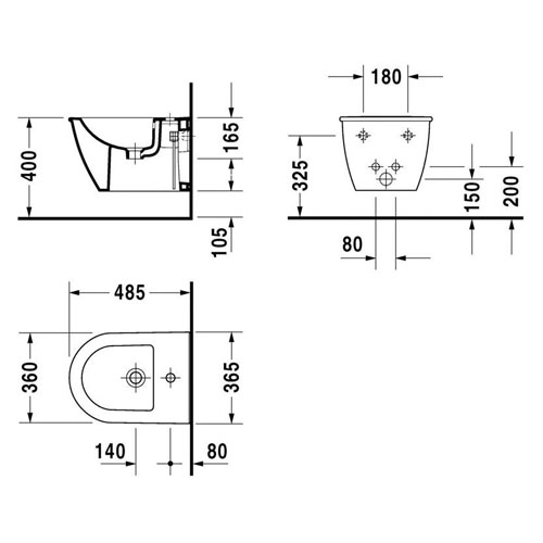 ���� ��������� Duravit Darling New compact 2256150000