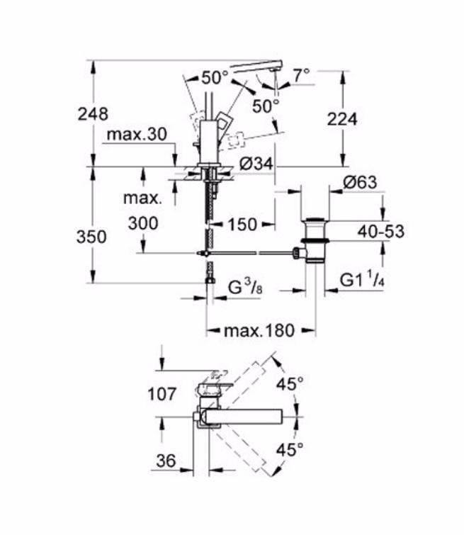 ��������� ��� �������� Grohe Eurocube 23135000