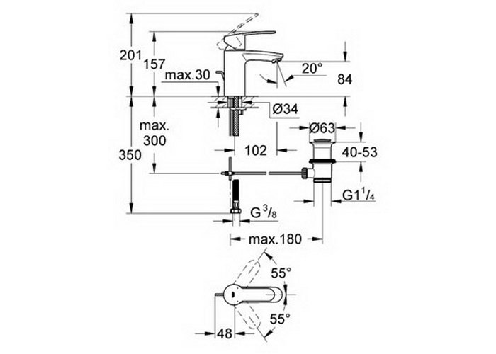 ��������� ��� �������� Grohe Eurostyle 33552002