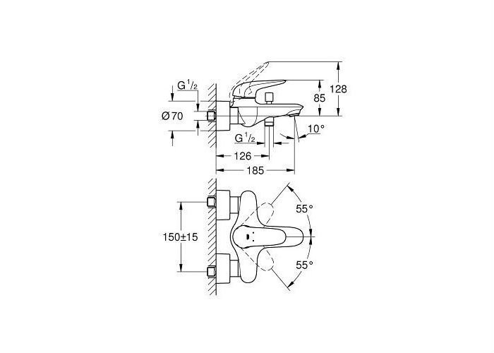 ��������� ��� ����� Grohe Eurostyle 2015 Solid 23726003