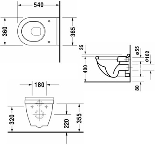 ������ ��������� Duravit Starck 3 standard 2200090000