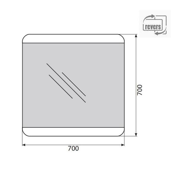 ������� BelBagno Spc 70x70 SPC-CEZ-700-700-LED-BTN