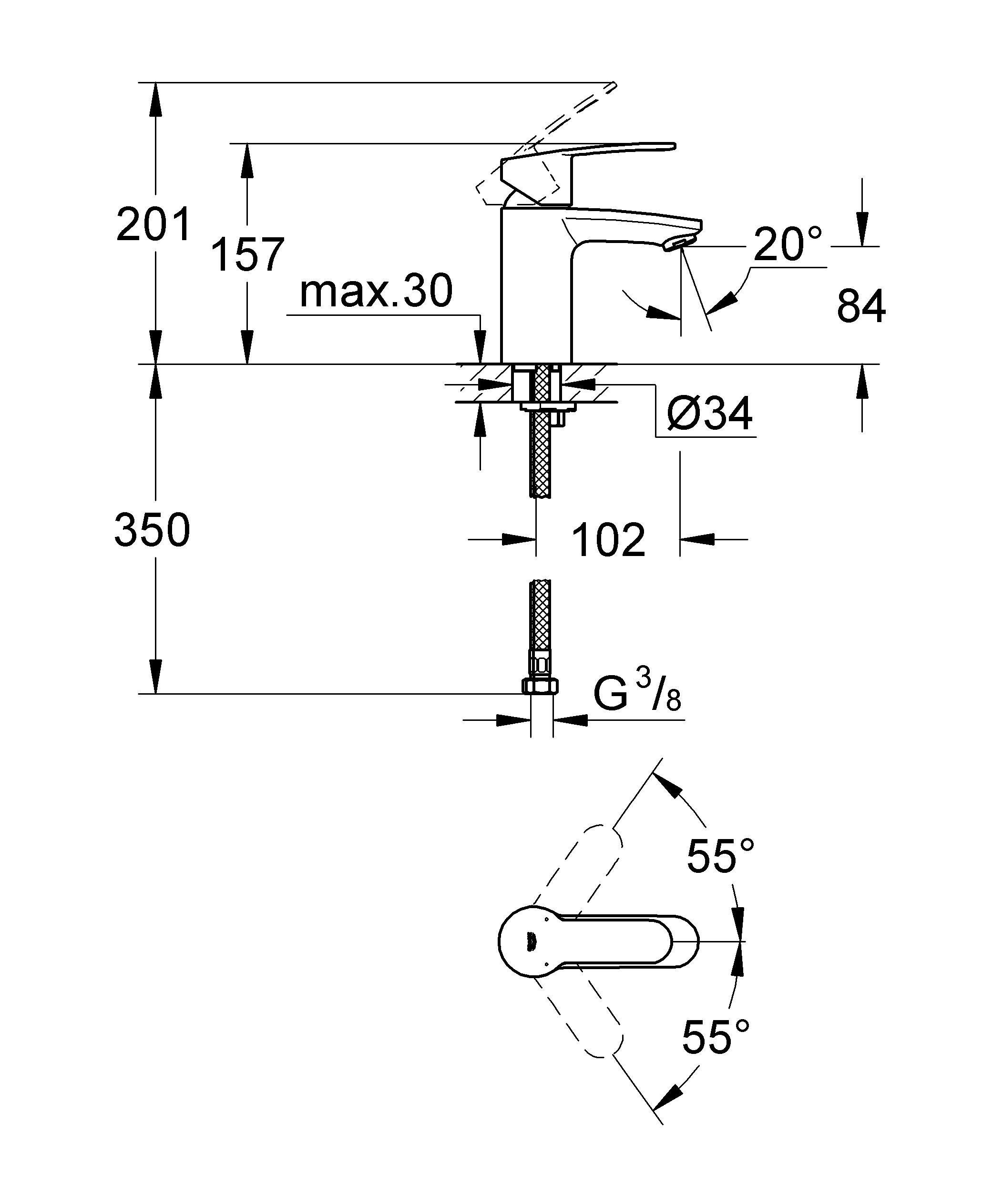 ��������� ��� �������� Grohe Eurostyle Cosmopolitan 3246820E