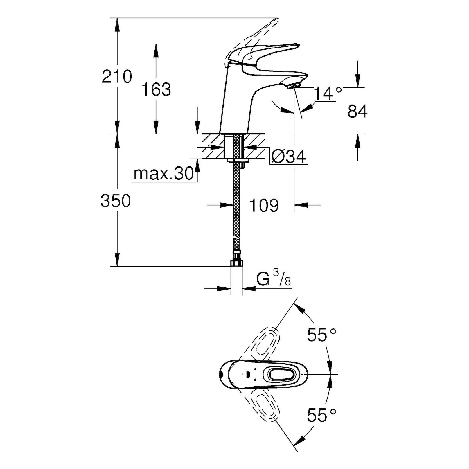 ��������� ��� �������� Grohe Eurostyle 2015 23566003