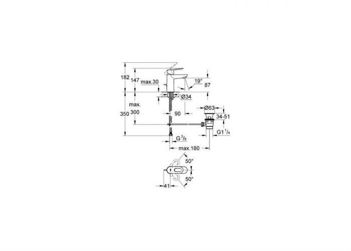 ��������� ��� �������� Grohe BauLoop 23335000