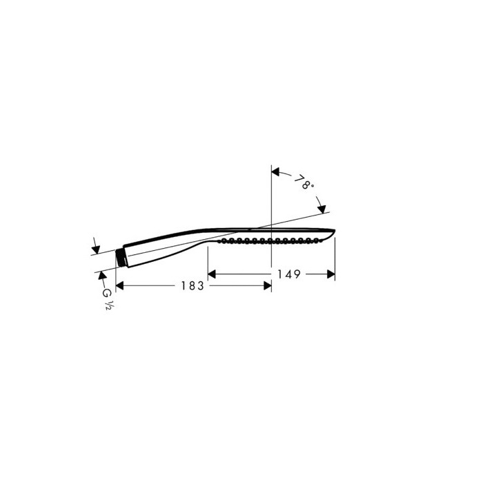 ������ ��� Hansgrohe PuraVida 120 baton 1jet �����/���� 28558400