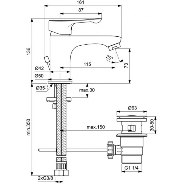 ����� ��� ����� 3 � 1 Ideal Standard Alpha BD004AA