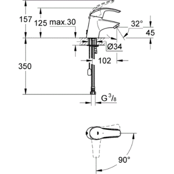 ��������� ��� �������� Grohe Eurosmart 23372002