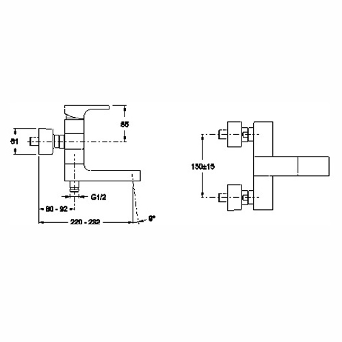 ��������� ��� ����� Jacob Delafon Strayt E45370-CP