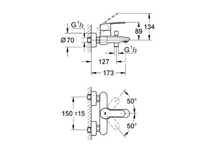 ��������� ��� ����� Grohe Eurostyle Cosmopolitan 33591002