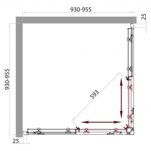 ������� ������ BelBagno SELA-A-2-95-C-Cr