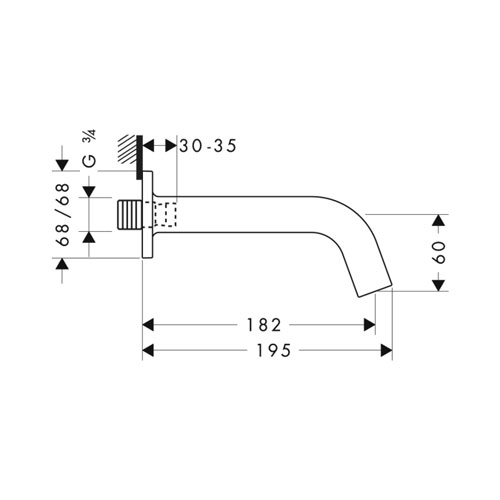 ����� �� ����� Axor Citterio M 182�� 34410000
