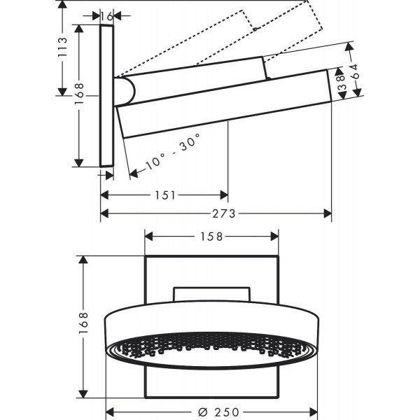 ������� ��� Hansgrohe Rainfinity 250 1jet 26226000