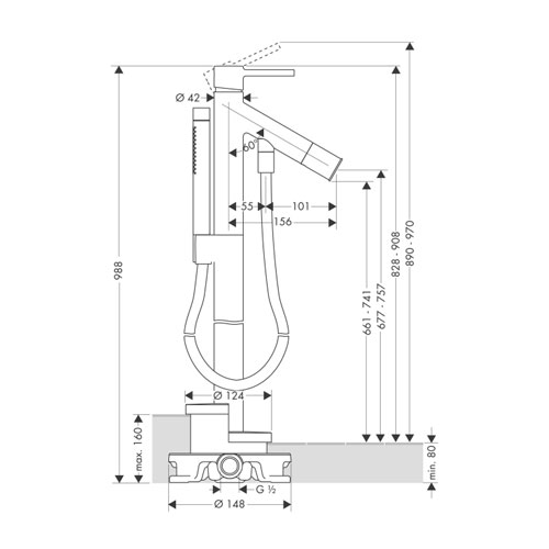 ��������� ��� ����� ��������� Axor Starck 10456000
