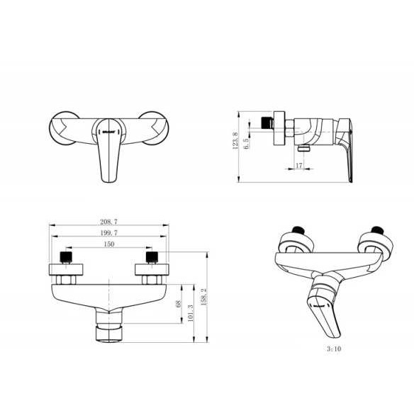 ��������� ��� ���� Bravat Arden F9351385CP-01-RUS