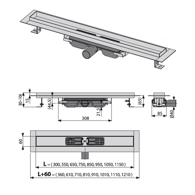 ������� ����� AlcaPlast APZ106-650