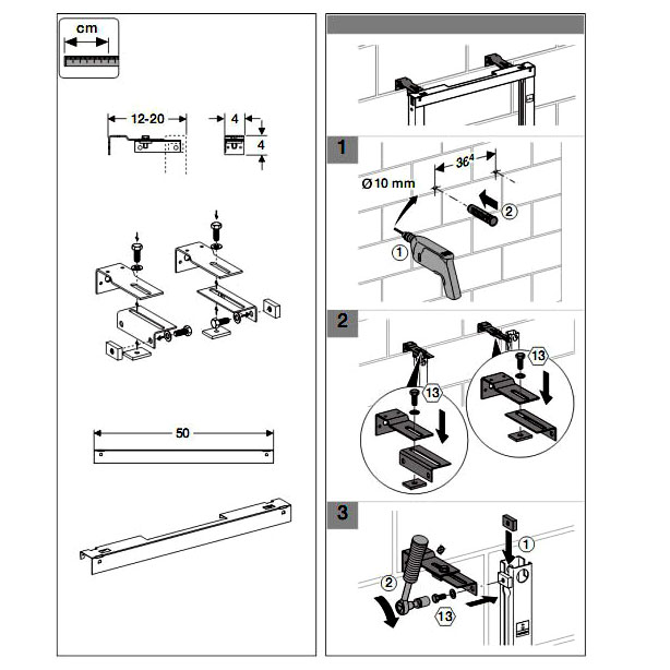 �������� ��������� ��� ����������� � ����� Geberit Duofix UP182 111.813.00.1