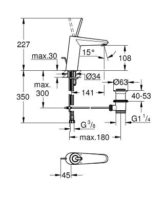 ��������� ��� �������� Grohe Eurodisc 23427LS0