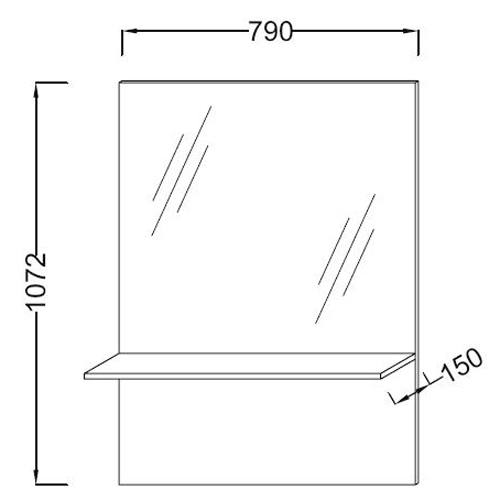 ������� Jacob Delafon 79x107 Struktura EB1213-E13